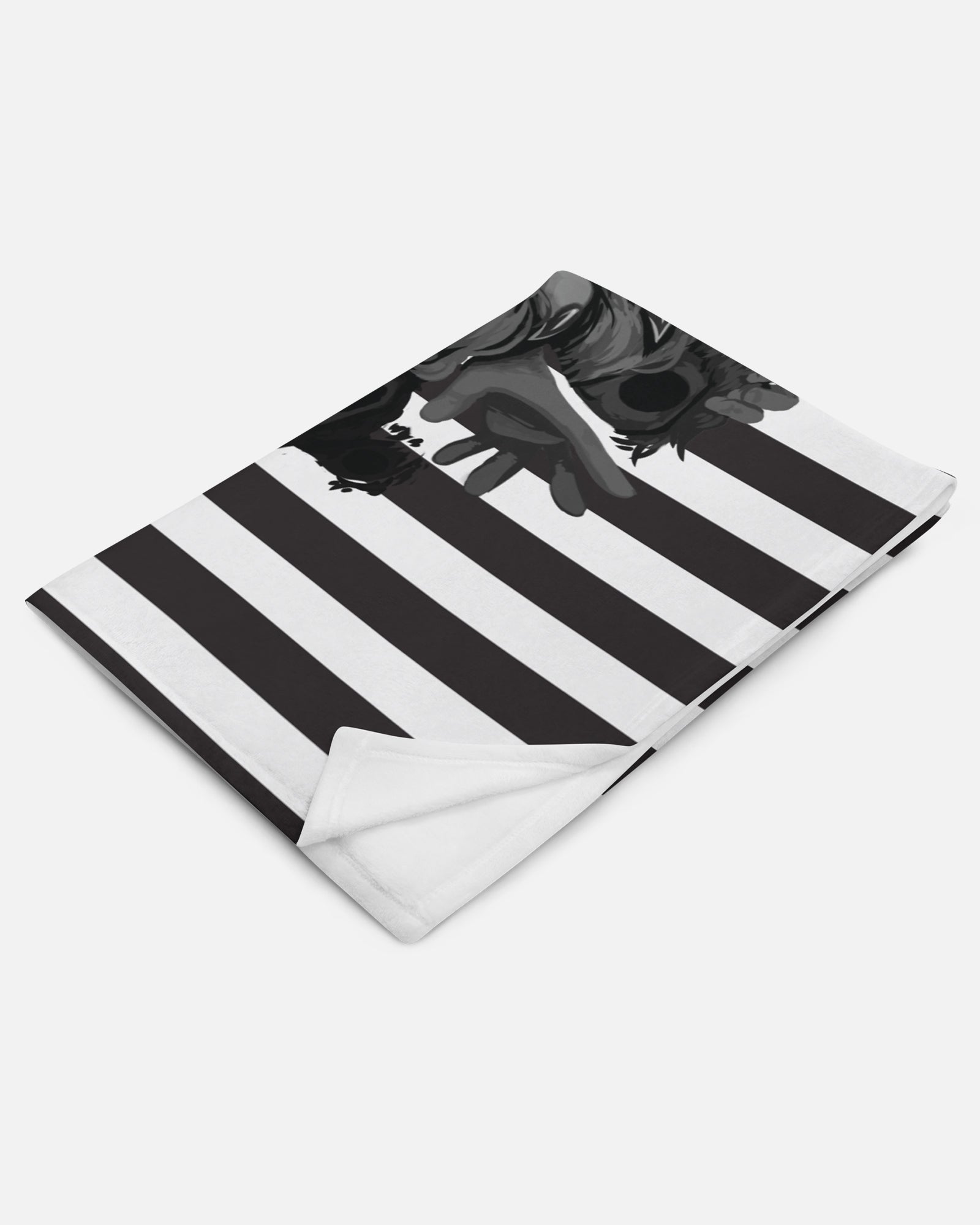 Soft Striped Throw Blanket for Kids | Monster CatNap 50x60