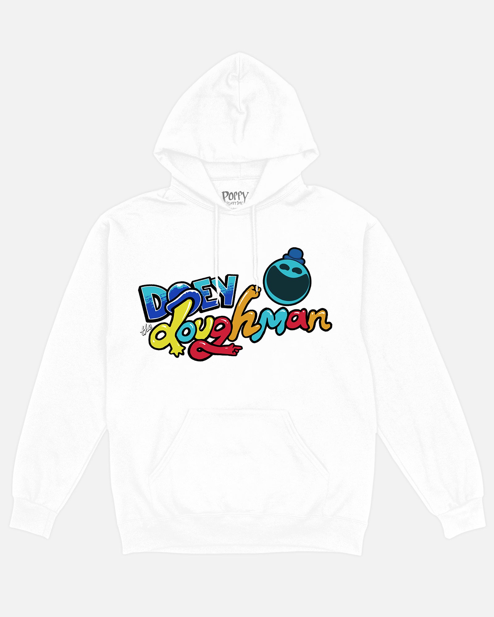 White Cotton Drawstring Hoodie | Doey The Doughman