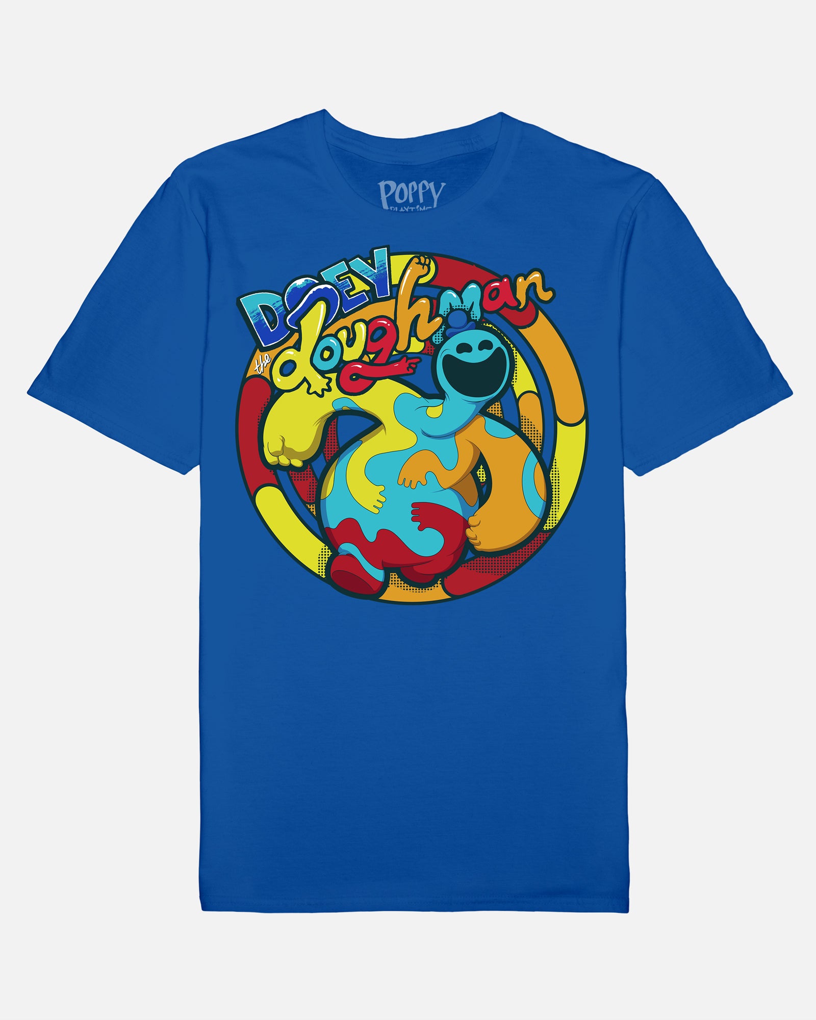 Royal Blue Cotton T-Shirt for Kids & Adults | Doey The Doughman