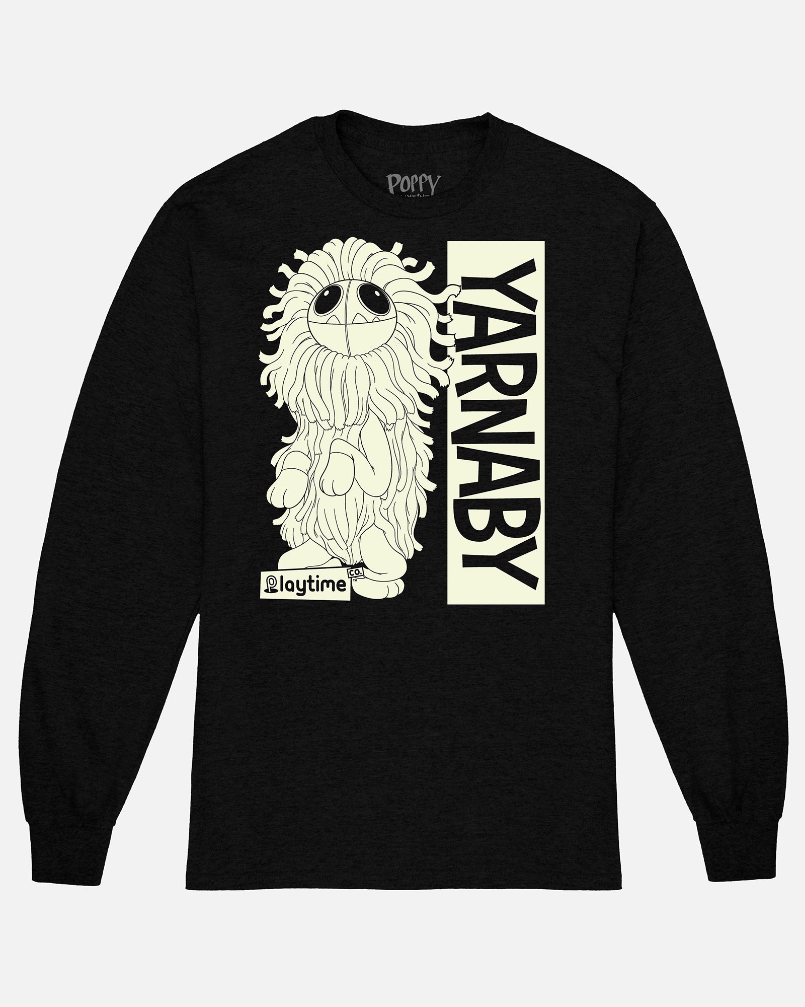 Black Long Sleeve Cotton Tee for Men & Women | Yarnaby
