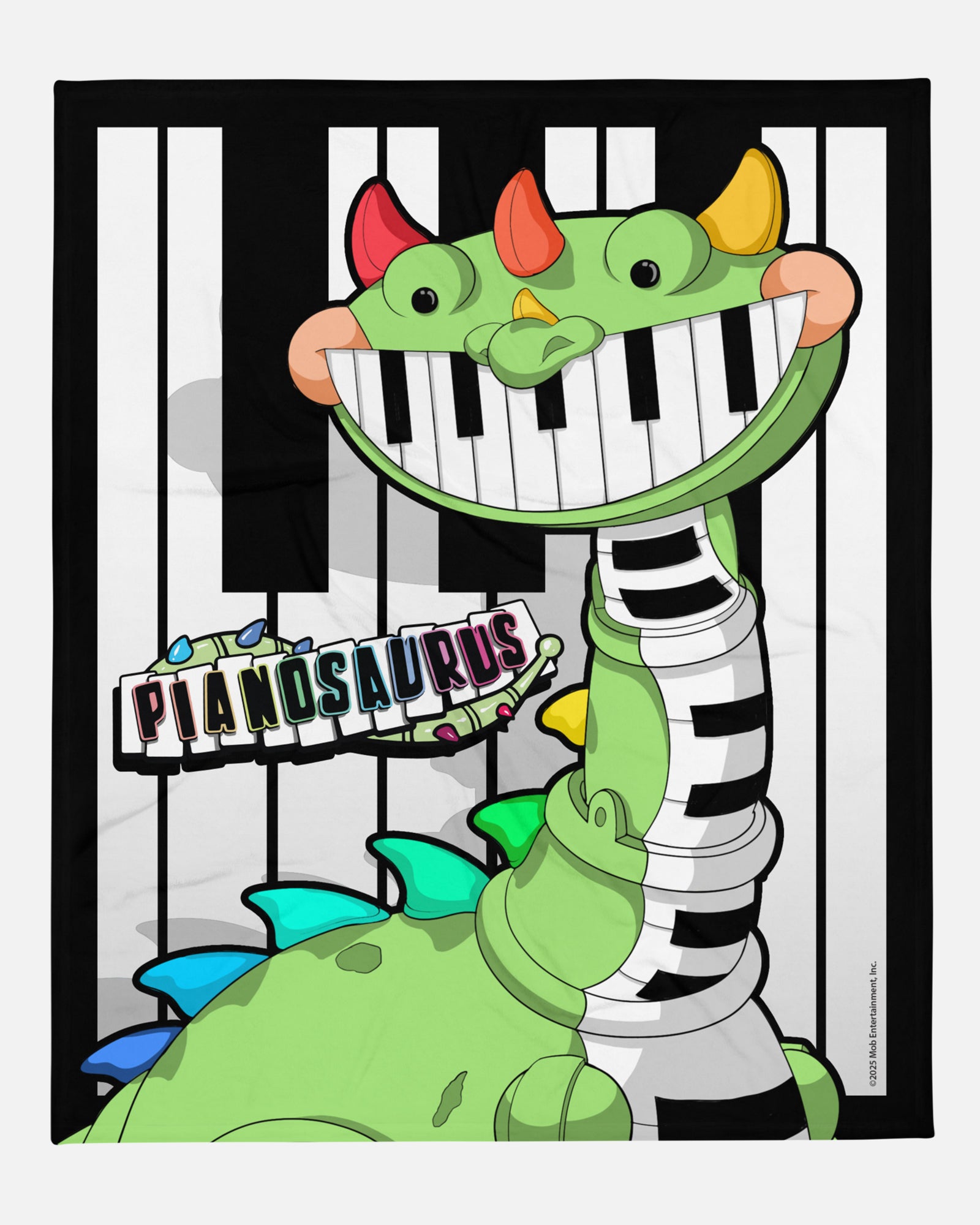 Piano Key Throw Blanket 50x60 - Soft & Hypoallergenic | Pianosaurus