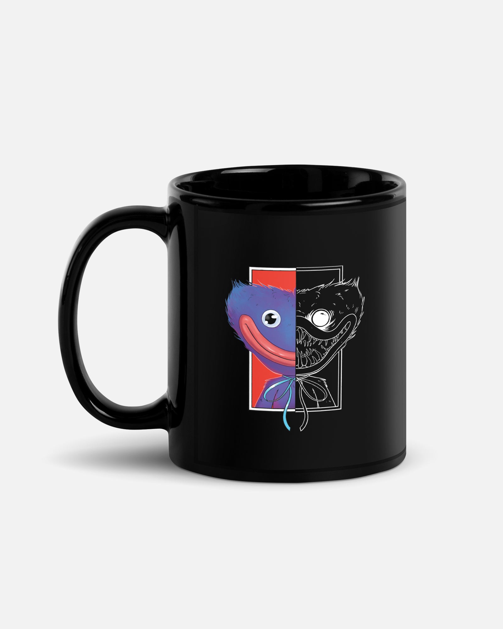 Good and Evil Huggy Wuggy Ceramic Mug | 11 oz Novelty Cup