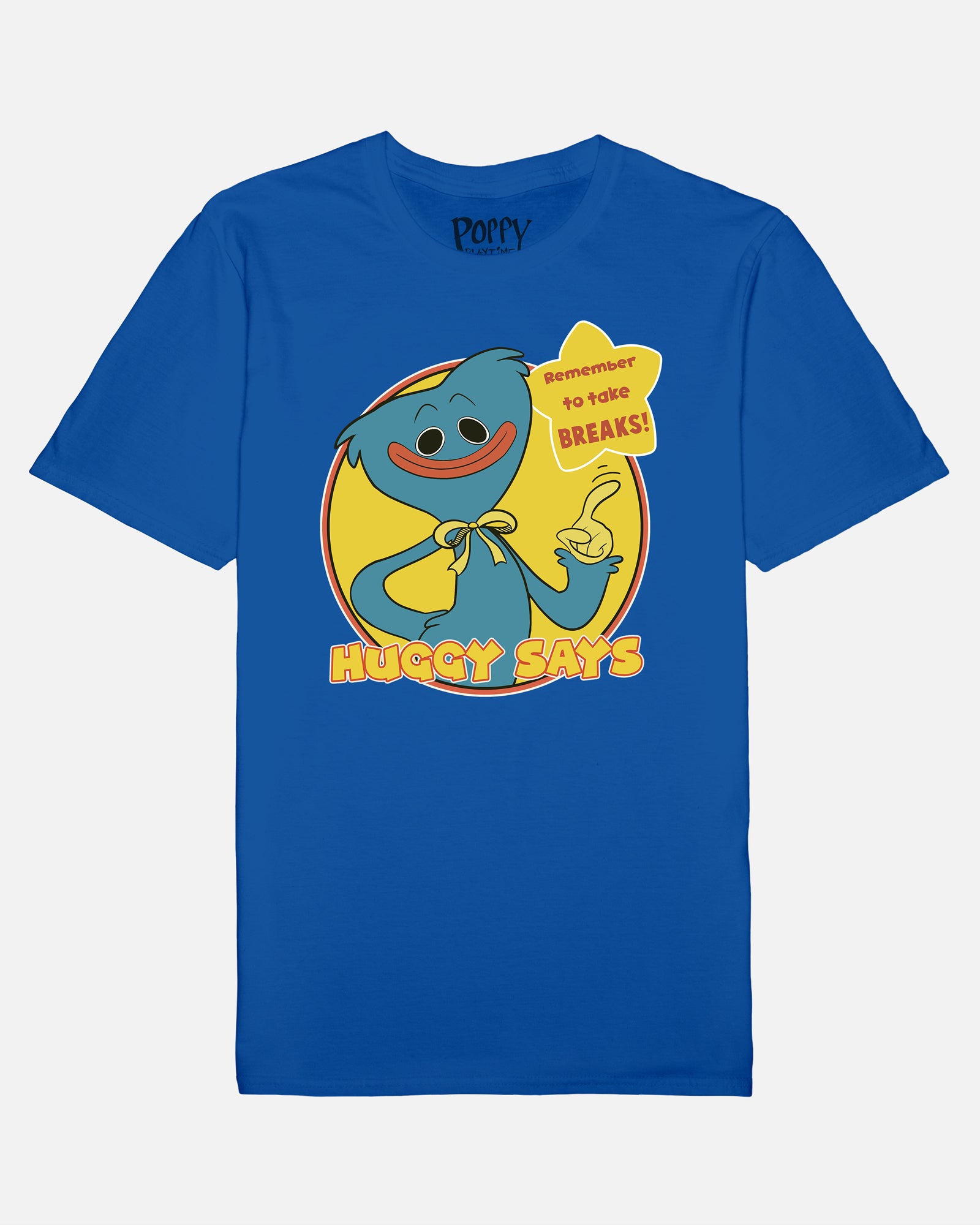 Huggy Wuggy Blue T-Shirt for Adults & Kids | 100% Cotton | Officially Licensed