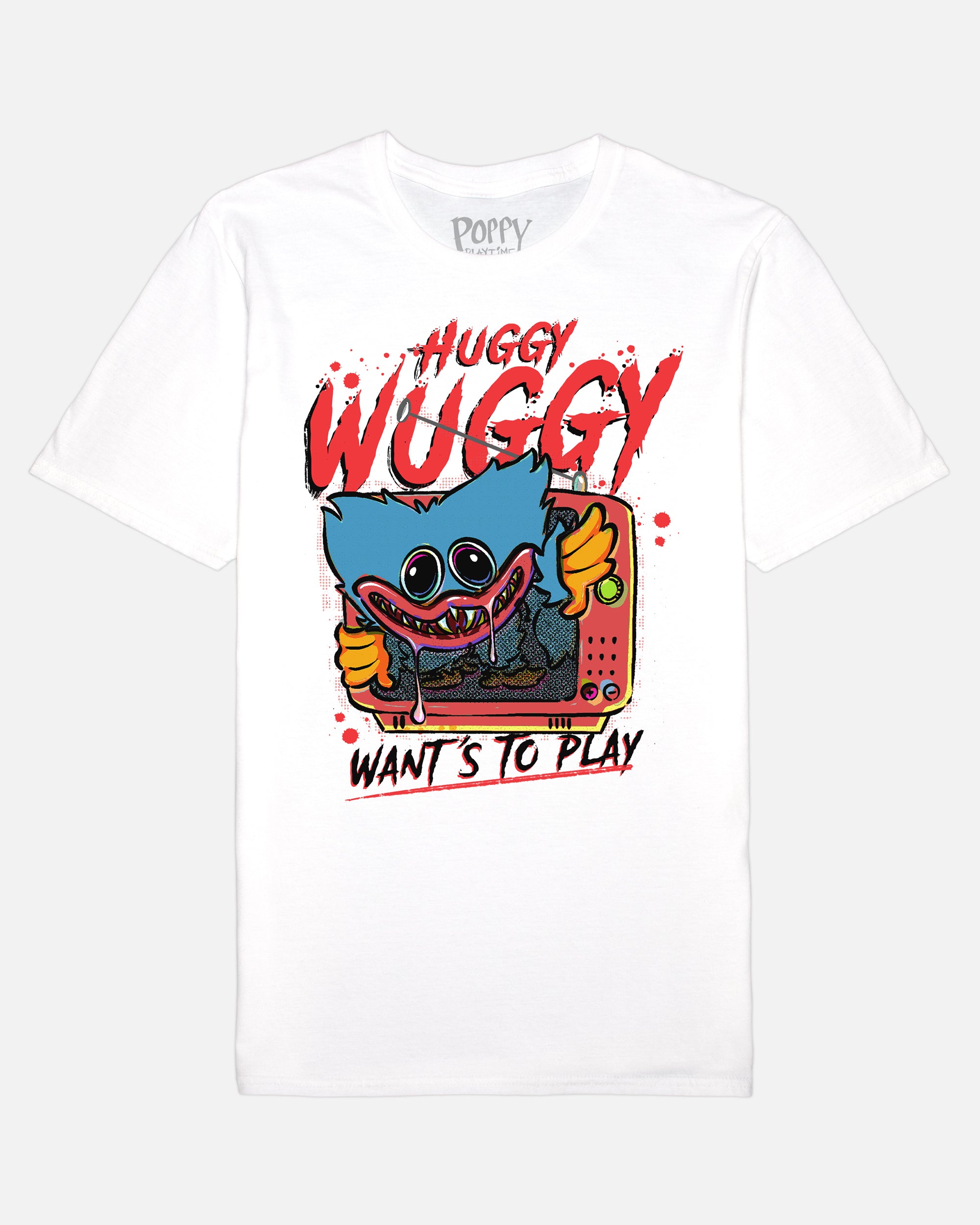 Huggy Wuggy T-Shirt 'Wants To Play' | 100% Cotton Unisex Tee
